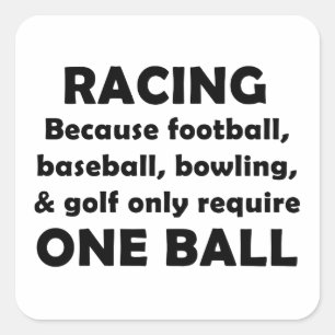 Racing Square Sticker