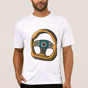 Racing Steering Wheel Controller Gamer T-Shirt