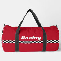 Racing Stripes Design Duffel Bag