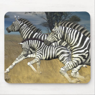 Racing Stripes - Zebra Mouse Pad