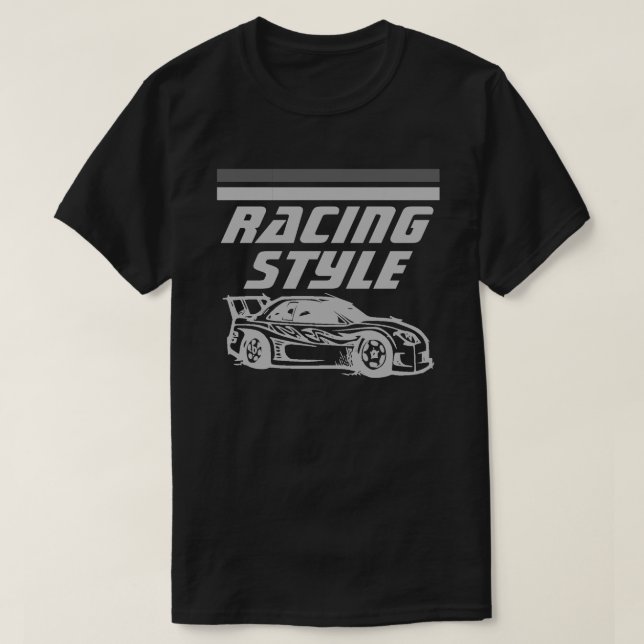 Racing Style T-Shirt (Design Front)