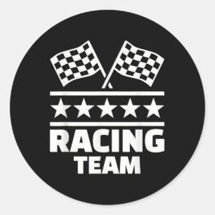 Racing Team  Classic Round Sticker