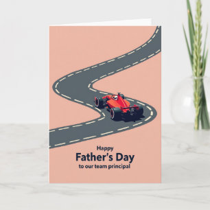 Racing Team Fathers Day Card
