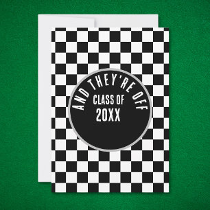 Racing Theme Graduation Invitation