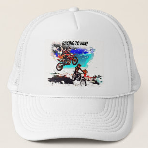 Racing To Win - Motocross Racers Trucker Hat