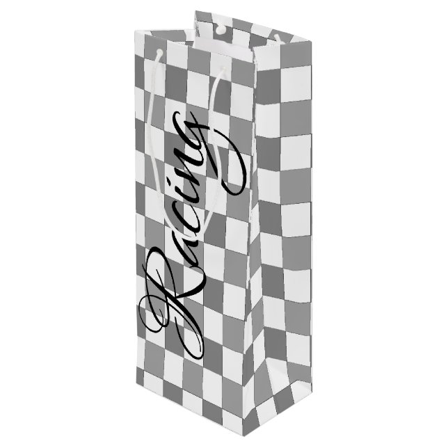 Racing Wine Gift Bag (Back Angled)