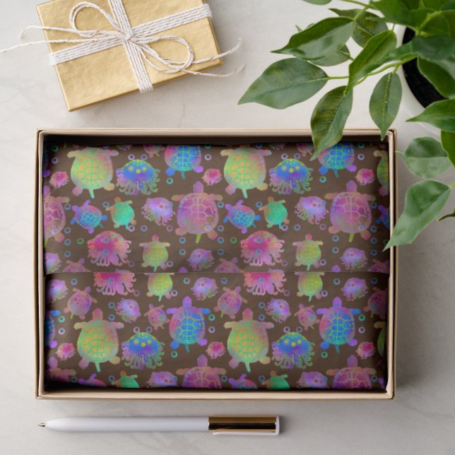 Racing with Turtles Across the Mudflats Tissue Paper (Gift)