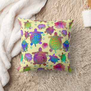 Racing with Turtles for Breakfast Cushion