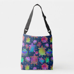 Racing with Turtles in the Ocean Depths Crossbody Bag