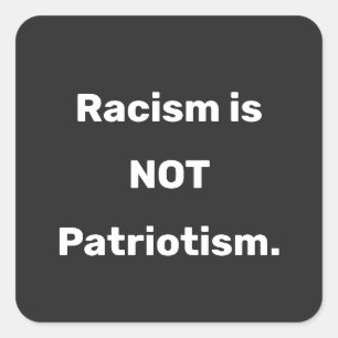 Racism Is Not Patriotism Classic Round Sticker