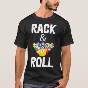Rack &amp; Roll Tee Shirts Cool Billiard Ball Tees
