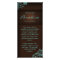 Rack Card Floral Linen Salon Spa Blue Brown