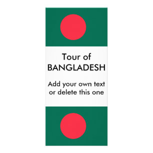 Rack Card with Flag of Bangladesh
