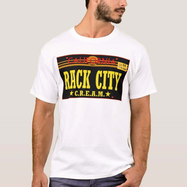 Rack City (Cream) -- T-Shirt (Front)