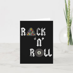 Rack N Roll Funny Pool Billiards Cue Sports Eight Card