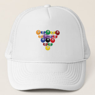Rack of Pool Balls Trucker Hat