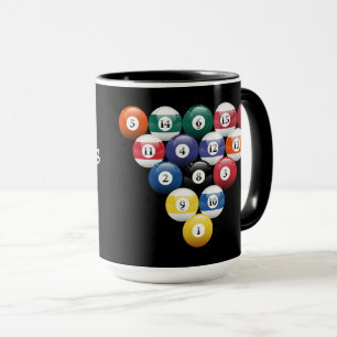Racked Billiard Balls Mug