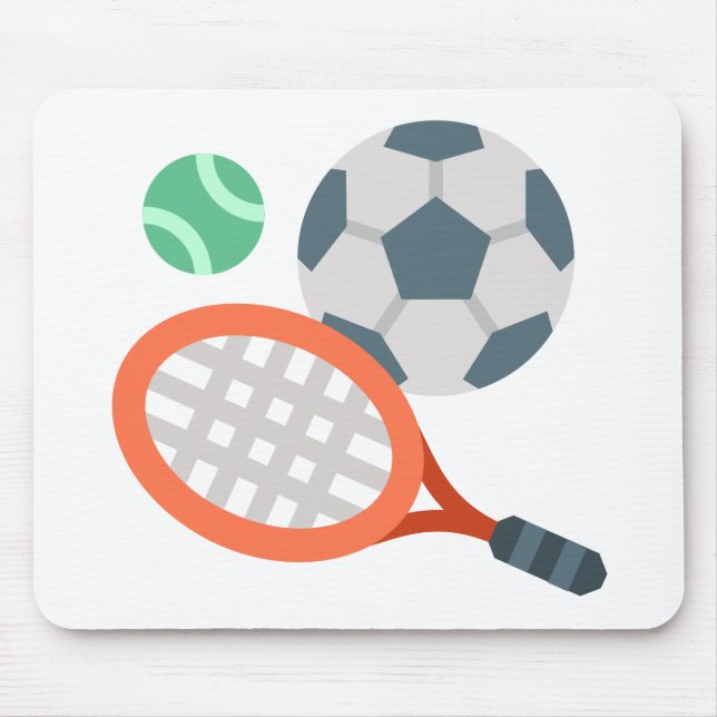 racket and balls Mouse pad (Front)
