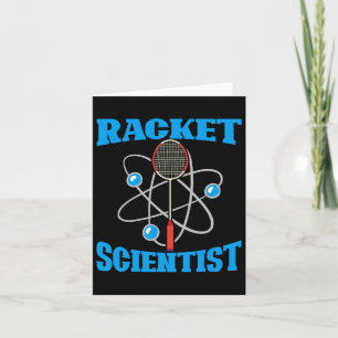 Racket Scientist Funny Badminton Sports Player Coa Card