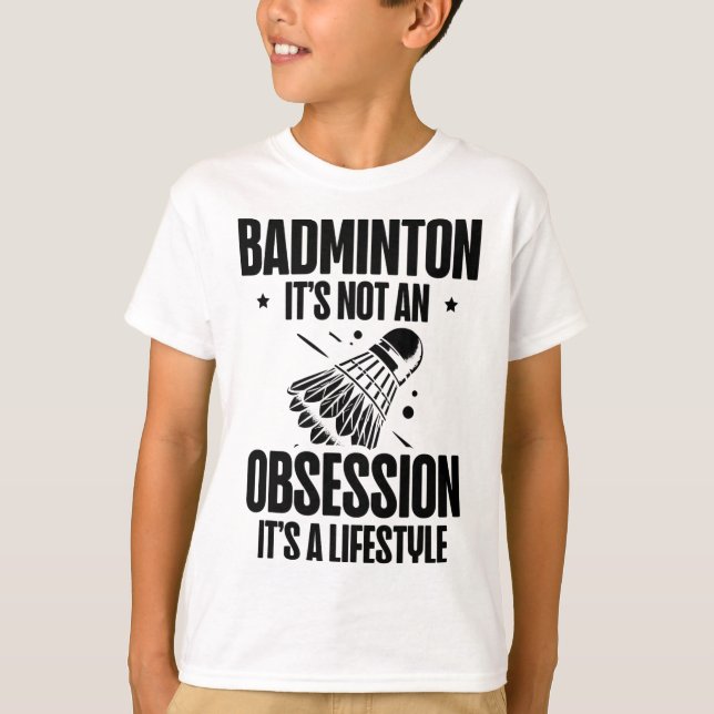 Racket Scientist Shuttle Badminton Player  T-Shirt (Front)