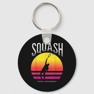 Racket Squash Ball Squash Court Badminton  Key Ring