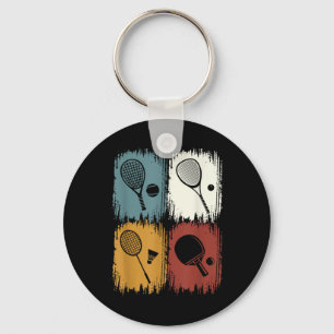 Racketlon, Tournament Sport With 4 Disciplines Key Ring