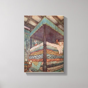 Rackham Fairytal Canvas Princess and the Pea Print