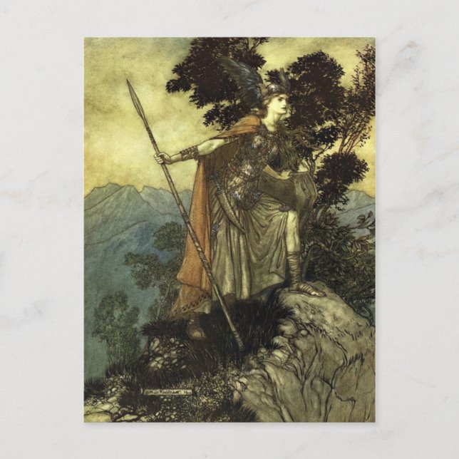 Rackham's Valkyrie Postcard (Front)