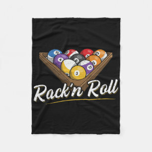 Rackn Roll Pun For A Poll Player  Fleece Blanket