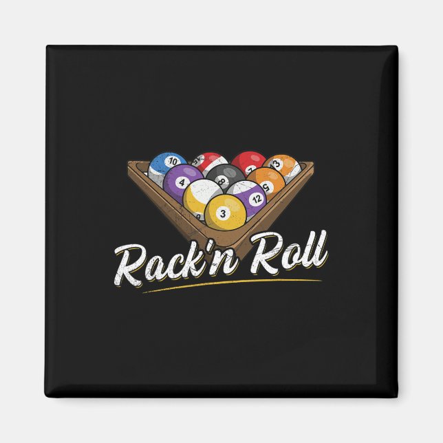 Rackn Roll Pun For A Poll Player  Magnet (Front)