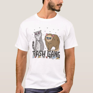 Racoon and Possum Adorable Trash Gang T-Shirt