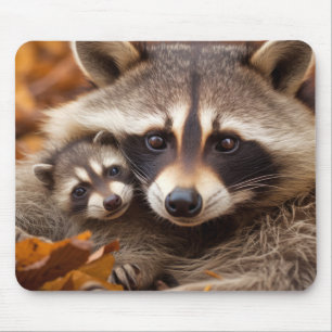 Racoon Animal Wild Beauty Freedom Wilderness Art Mouse Pad