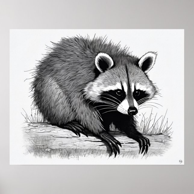 Racoon - Archival Art Print (Front)
