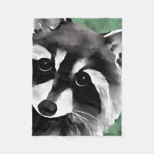 Racoon Art Blankets