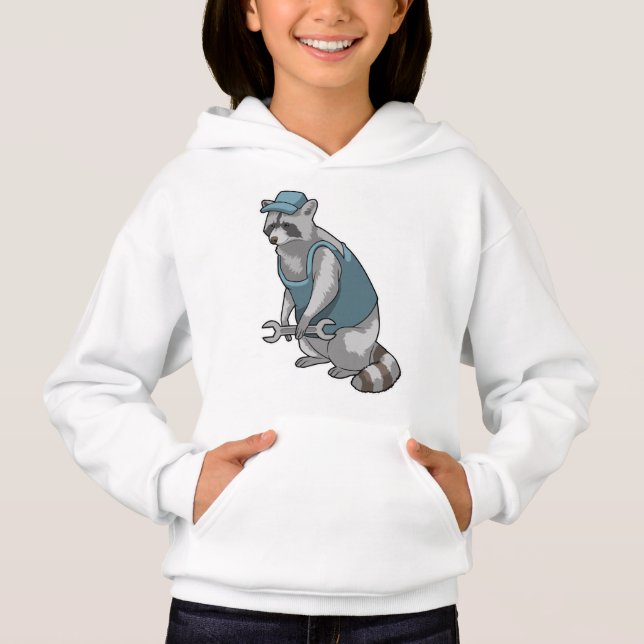 Racoon as Craftsman with Wrench (Front)