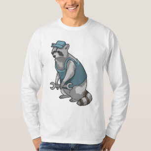 Racoon as Craftsman with Wrench T-Shirt