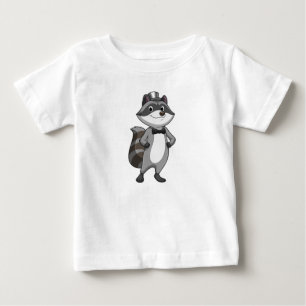 Racoon as Groom with Tie Baby T-Shirt
