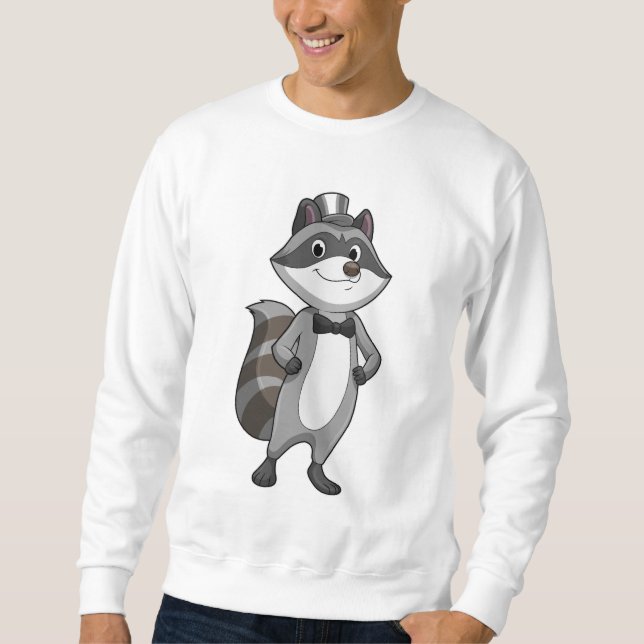Racoon as Groom with Tie Sweatshirt (Front)