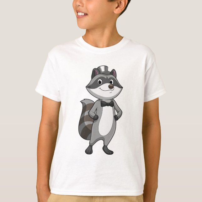 Racoon as Groom with Tie T-Shirt (Front)