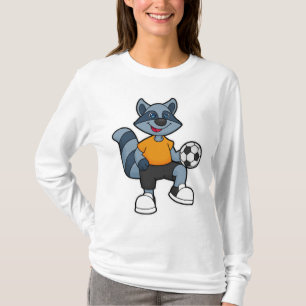 Racoon as Soccer player with Soccer ball T-Shirt