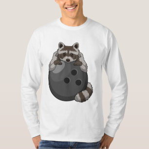 Racoon at Bowling with Bowling ball T-Shirt