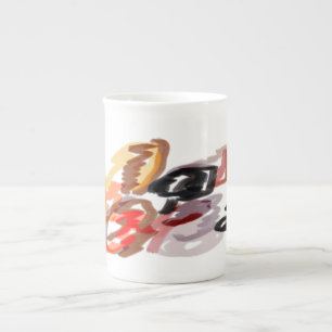 Racoon Autumn Sunset Bone China Mug
