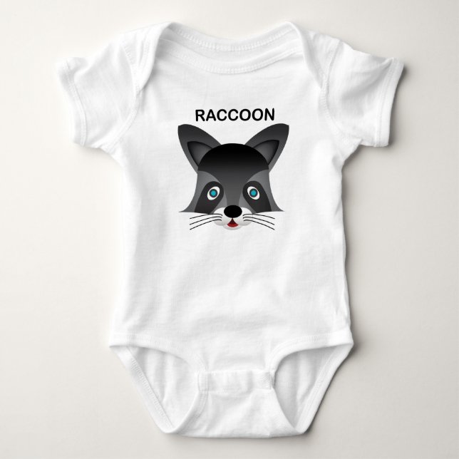 Racoon - Baby Jersey Bodysuit (Front)