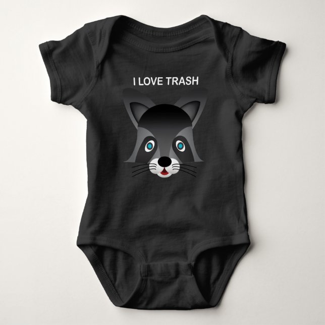 Racoon - Baby Jersey Bodysuit (Front)