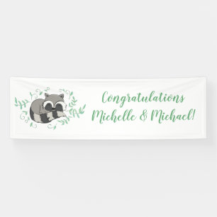 Racoon Baby Shower Banner