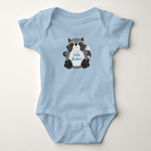 Racoon Baby Shower Blue Baby Bodysuit