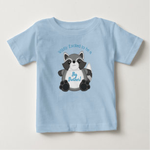 Racoon Baby Shower Blue Baby T-Shirt