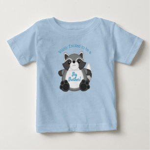 Racoon Baby Shower Blue T-Shirt