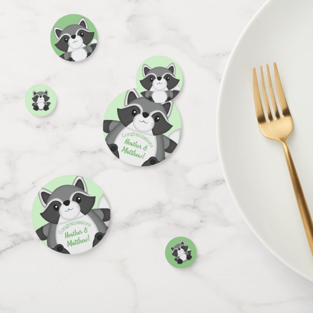 Racoon Baby Shower Confetti (Group)