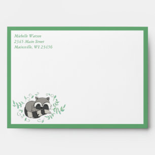Racoon Baby Shower Envelope